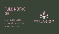Lotus Flower Meditation Business Card Image Preview