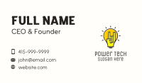 Rock Music Lightbulb Festival Business Card Image Preview