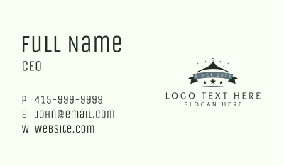 Stars Hanger Banner Business Card Image Preview