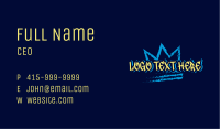 Brush Crown Wordmark Business Card Image Preview