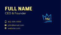 Brush Crown Wordmark Business Card Image Preview