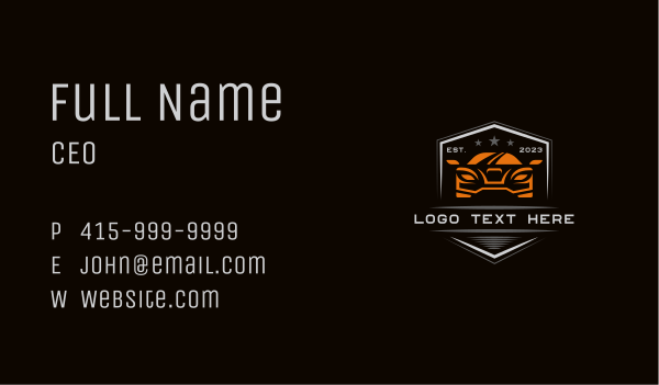 Auto Car Mechanic Business Card Design Image Preview