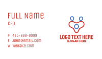 Abstract Family Monoline Business Card Image Preview