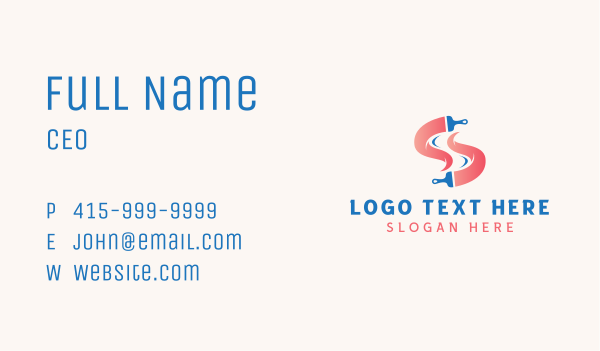 Painting Renovation Letter S Business Card Design Image Preview