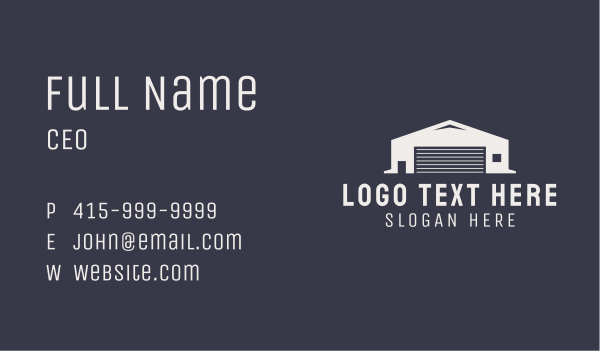 Storage Warehouse Facility  Business Card Design Image Preview