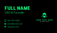 Green Ninja Streamer Business Card Preview