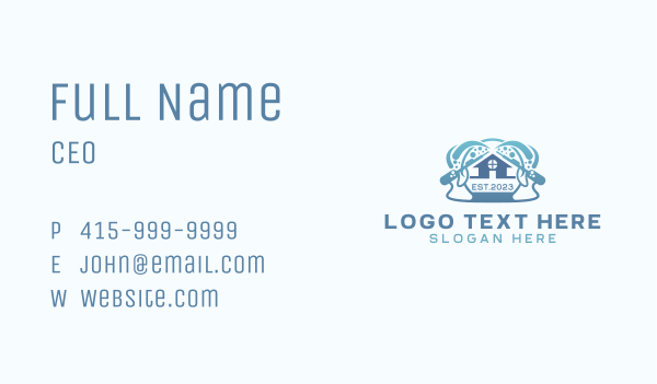 House Power Washing Disinfection Business Card Design Image Preview