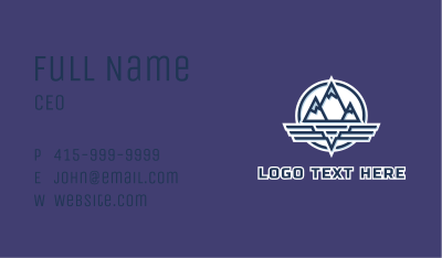 Mountain Wing Badge Business Card Image Preview