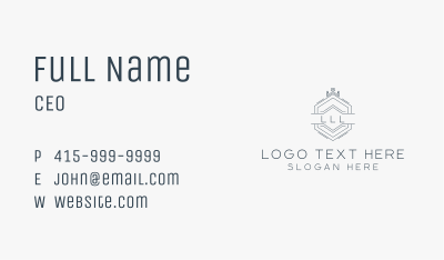 Upscale Brand Crown Business Card Image Preview