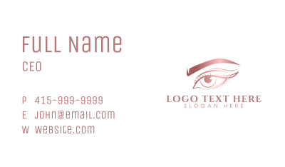 Feminine Beauty Eye Business Card Image Preview