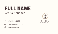 Wreath Justice Scale Business Card Design