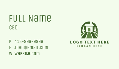Green House Field Business Card Image Preview