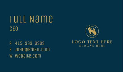Luxury Boutique Monogram Business Card Image Preview