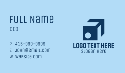 Isometric Package Logistics  Business Card Image Preview