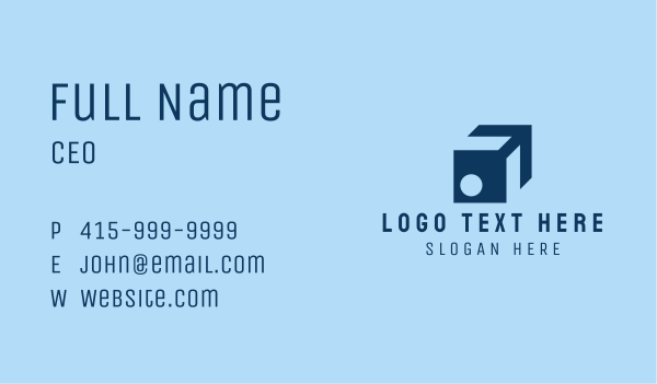 Isometric Package Logistics  Business Card Design Image Preview