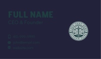 Legal Court Law Business Card Design