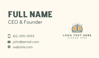 Home Structure Blueprint Business Card Design