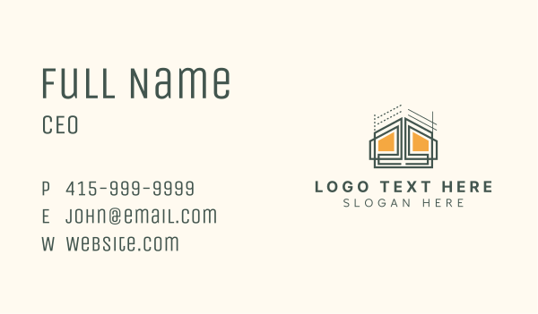 Home Structure Blueprint Business Card Design Image Preview
