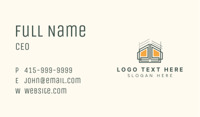 Home Structure Blueprint Business Card Image Preview
