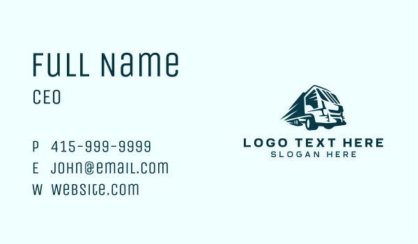 Delivery Truck Express Business Card Design Image Preview