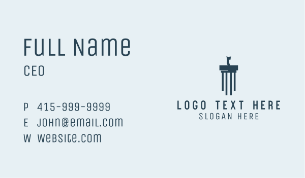 Legal Owl Column Business Card Design Image Preview