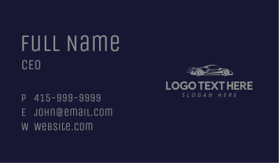 Speed Racing Car Business Card Image Preview
