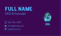 Neon Graffiti Art Number 6 Business Card Image Preview