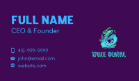 Neon Graffiti Art Number 6 Business Card Image Preview