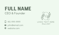 Garden Plant Letter Business Card Image Preview