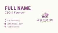 Floral Knit Yarn Business Card Image Preview