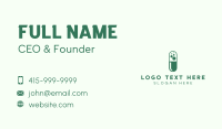 Green Bubble Pill Business Card Preview