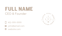 Hipster Wrench Emblem Business Card Image Preview