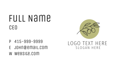 Botanical Essential Oil  Business Card Image Preview