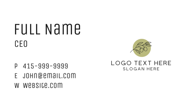 Botanical Essential Oil  Business Card Design Image Preview