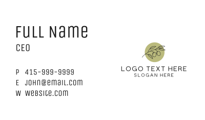 Botanical Essential Oil  Business Card Image Preview