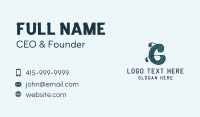 Organic Gardening Letter G  Business Card Image Preview