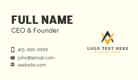 Boomerang Letter V & A Business Card Design