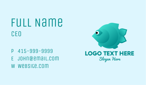Green Pet Flatfish  Business Card Design Image Preview