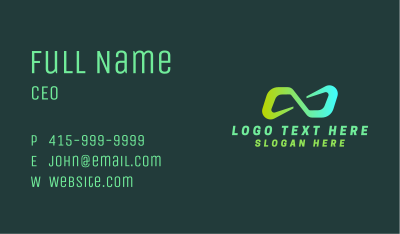 Gradient Startup Loop Business Card Image Preview