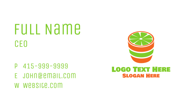 Lime Shot Business Card Design Image Preview