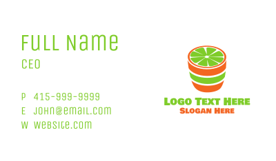 Lime Shot Business Card Image Preview