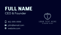 Deluxe Shield Lettermark Business Card Image Preview