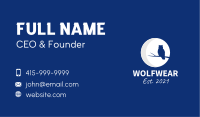 Full Moon Owl  Business Card Image Preview
