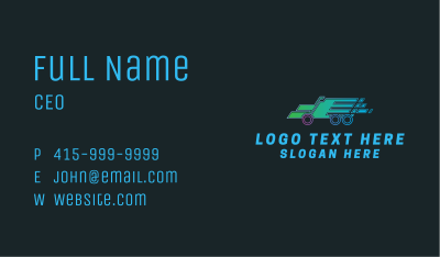 Moving Truck Express Business Card Image Preview