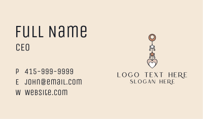 Dangling Earring Accessory  Business Card Image Preview