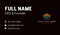 Masquerade Festive Mask Business Card Preview