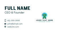 Sanitation Trash Bin  Business Card Design