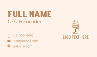 Coffee Frappe Cafe Business Card Preview