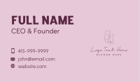 Face Nude Body Feminine Business Card Image Preview
