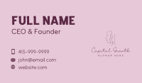 Face Nude Body Feminine Business Card Design